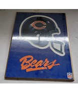 Chicago Bears Helmet Logo NFL Football Wall Plaque - £14.79 GBP