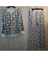 EXCELLENT WOMENS NAUTICA SUPER SOFT FLEECE PAJAMA SET W/ POCKETS   SIZE M - $40.96 CAD