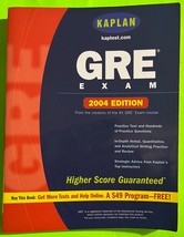 Vtg Kaplan GRE Exam Test Preparation 2004 Ed by Kaplan  (PB 2003) - £3.64 GBP