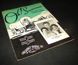 1935 Oh! Susanna Antique Sheet Music Calumet Chicago Stephen C Foster Ukelele - £8.02 GBP
