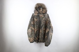 Vintage Mens Large Mossy Oak Camouflage Bug Out Lightweight Mesh Hooded Jacket - £55.35 GBP