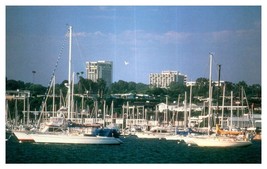 Boats in the Harbor at Newport Beach Boat Postcard - £6.18 GBP