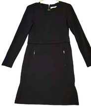 Athleta Wanderer Ponte Dress Long Sleeve Black Size XS Stretch Pockets Z... - $24.95