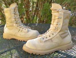 Vintage USA ROCKY Military Boots Desert Tan Suede/Cordura Goretex 790G-m... - £55.04 GBP