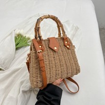 Straw Bags for Women 2023 Summer Rattan Bag Handmade Woven Beach Bag Bohemia Bal - £81.95 GBP