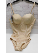 Maidenform Easy Up Strapless Firm Control Bodybriefer 1256 Beige Size 40... - £49.21 GBP