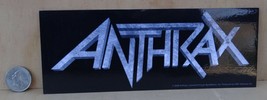 ANTHRAX LOGO  PEEL &amp; STICK STICKER 8 &quot; X 3 &quot; - $4.29