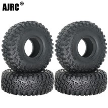 1/4pcs 1.9inch 118mm Rubber Tires For 1/10 Rock Track Redcat Scx10 Ii Axial 9004 - £43.41 GBP