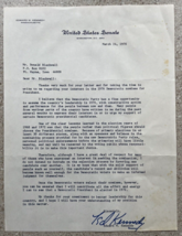 1976 Edward Ted Kennedy Facsimile Democratic Nominee Response Letter - £27.56 GBP