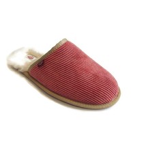 UGG Scruff Corduroy Li Sheepskin Slip On Slippers Mens Size 13 Red Wine 1130825 - £43.77 GBP