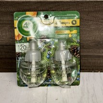 Air Wick Fresh Pine &amp; Juniper Scented Oil 2 Refills    1 pack New - £8.20 GBP