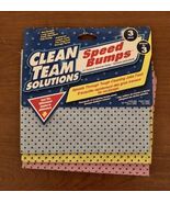 Clean Team Solutions Speed Bumps All-Purpose Cloths 3-Pack RARE - $21.77