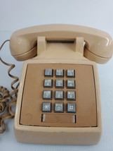 Vintage At&amp;T 40510 Beige Ivory Push Button Western Electric House Phone ... - £20.32 GBP