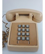 Vintage At&amp;T 40510 Beige Ivory Push Button Western Electric House Phone ... - £20.43 GBP