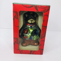 Vintage Kurt S Adler KSA Glass Fishing Bear Christmas Ornament J2915 - £15.78 GBP