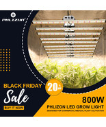 Phlizon10bar 800w Pro Hydroponics Full Spectrum LED Grow Light for Grow ... - £277.82 GBP