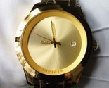 gold automatic diamond watch with exhibition case adjustable bracelet - $799.90