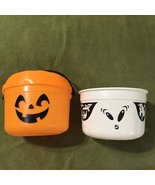 1986 1993 McDonalds Halloween Happy Meal Pumpkin Ghost Buckets READ - $14.52