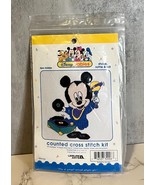 Disney Babies Mickey SHAKE, RATTLE &amp; ROLL Counted Cross Stitch Kit #32006 - £4.47 GBP