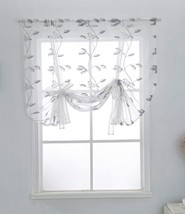 Roman Window Shades Sheers - 48Inch Long, Lace Curtain, 39X48Inch, Happy Bird - £29.56 GBP