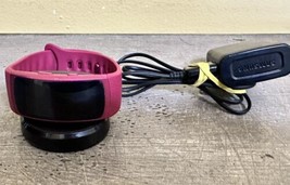 Samsung Gear Fit2 SM-R360 Unisex Berry/ Parts Only Does Not Power On - $16.39