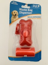 Pet Inc. Waste Bag Dispenser *NEW &amp; IMPROVED Stronger Bags* (Red Color) - £6.28 GBP