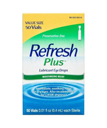 Refresh Plus Lubricant Eye Drops Preservative-Free Tears, 50 Count Exp 1... - $17.81