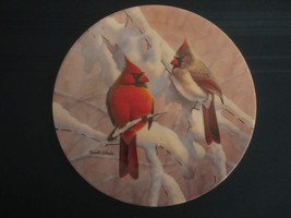 Cardinals On A Snowy Branch Collector Plate Russell Cobane Glorious Songbirds - £23.80 GBP