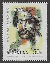 1972 ARGENTINA Stamp - Martin Fierro 50c, SC#983 D65 - $0.99