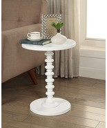Acton White Accent Table - Stylish Side &amp; End Table - $1,897.36 MXN