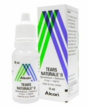 6 pcs x 15ml Alcon TEARS NATURALE II Soothing &amp; Moisturizing Eye Drops - £30.68 GBP