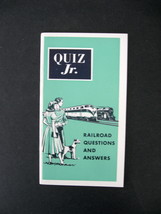 Vintage Quiz Jr. Railroad Questions and Answers Booklet - 1940&#39;s/50&#39;s Railroads  - £9.41 GBP