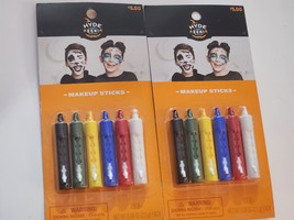 Lot of 2 Hyde and EEK! 6Pc Multicolor Face Painting Makeup Sticks Hallow... - $10.84