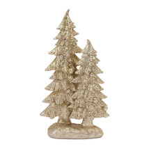 Glittered Double Tree Figurines Set of 2 - $58.78