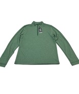 Rhone Sweater Mens S Green Commuter Quarter Zip Pullover Performance Str... - $69.52 CAD