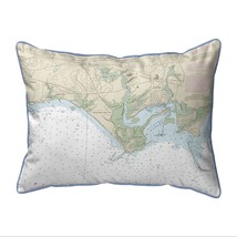 Betsy Drake Madison Reef to Kelsey Point, CT Nautical Map Extra Large Zippered - £62.21 GBP