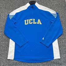 UCLA Bruins Shirt Men XL Adidas Climalite Pullover Quarter Zip Long Sleeve - $27.44