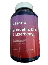 Nutradora Quercetin zinc &amp; elderberry  1000mg Per Serving Veggie Capsules, 10/24 - £19.77 GBP