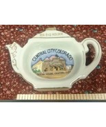 Vtg Porcelain Tea Bag Holder Pot-Shaped Central City Colorado Opera House - $256.60 MXN