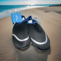 ￼ Unisex SUN &amp; SKY Aqua Socks Water Shoes Size 2-3 Black - $271.26 MXN