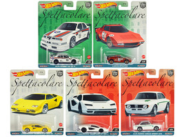 &quot;Spettacolare&quot; 5 piece Set &quot;Car Culture&quot; Series Diecast Model Cars by Hot Wheels - £47.87 GBP