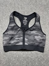 Avia Black and Gray Camo Racer Back Sports Bra Woman&#39;s Size 2XL XXL KG JD - $12.86