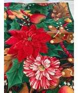 Handmade Poinsettia animal Tablecloth - £13.94 GBP