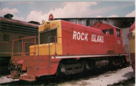 Rocks Island Engine 531 Peoria Illinois 1971 Postcard 8.75 x 5.5 - $5.39