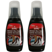 (2 Pack) NEW Kiwi Liquid Wax Instant No-Buff Shine, Brown 2.50 Ounces - £8.19 GBP