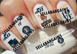 Nba Utah Jazz Basketball TEAM》10 Different Designs》Nail Art Decals - $9.09