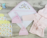Unisex 100% Cotton Hooded Towel, Hats, Wash Coths and Robe Newborn - £32.94 GBP