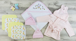 Unisex 100% Cotton Hooded Towel, Hats, Wash Coths and Robe Newborn - £32.75 GBP