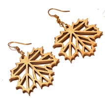 Handmade Black Friday Gift Jewelry Wood Earrings 1.80&quot; SA 1404 - $3.99