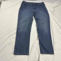 Bandolino Womens Mandie Jeans Blue Light Wash Straight Leg Size 12 - £11.68 GBP